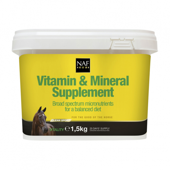 NAF Vitamin & Mineral Supplement : Vitalité et santé du cheval (General Purpose Supp)