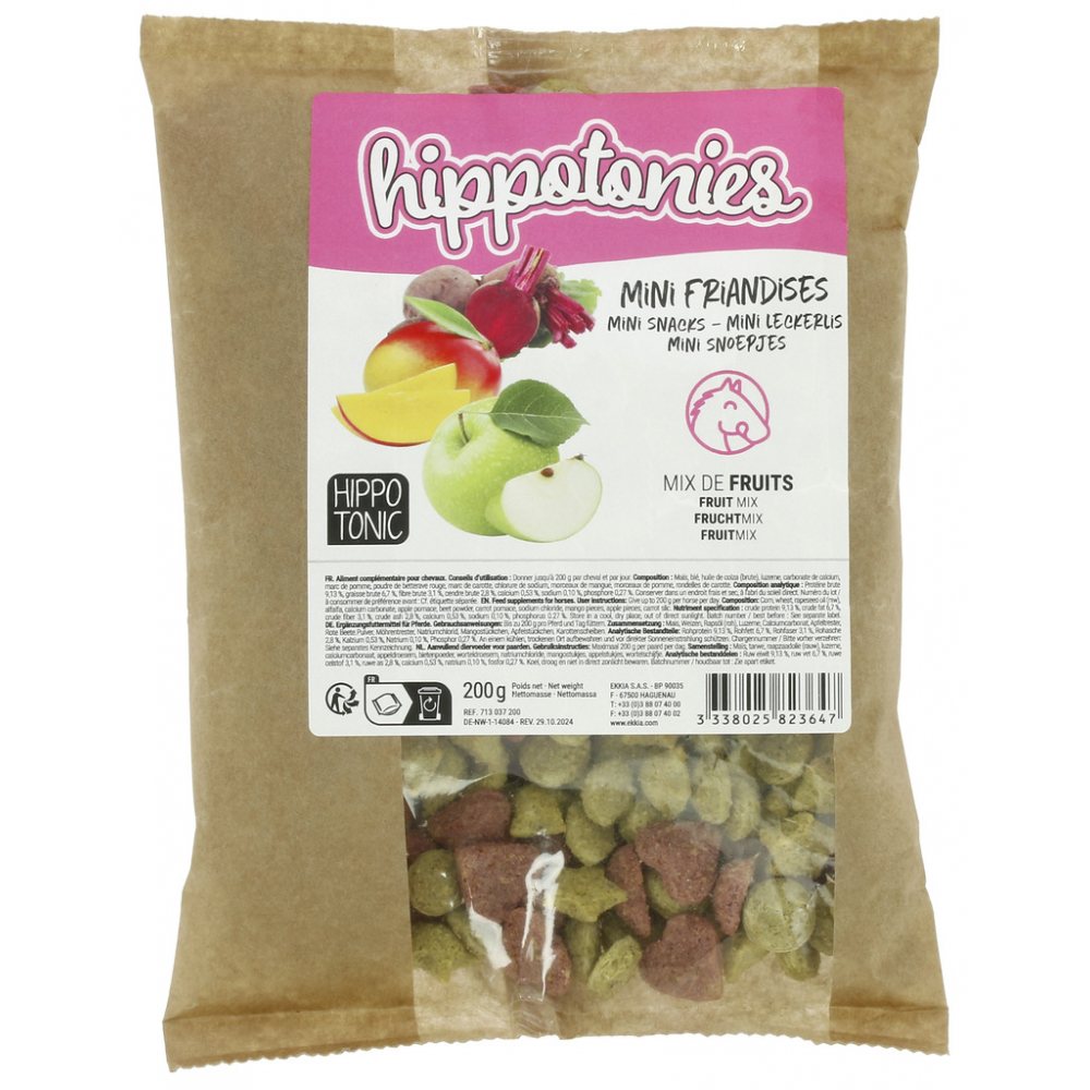 Hippo-Tonic Hippotonies Mini Treats - Fruit Mix