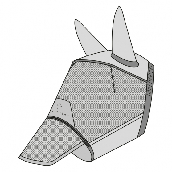 EQUITHÈME Zipper Anti UV Fly Mask