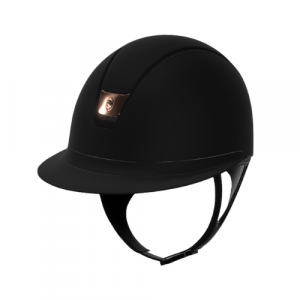 Samshield Miss Shield 2.0 Shadowmatt Helmet with rose gold badge