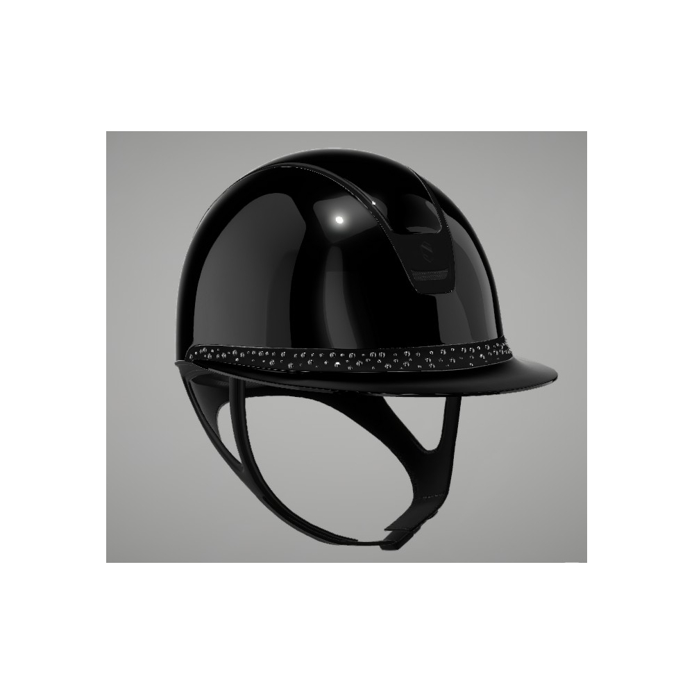 Casque Samshield Miss Shield 2.0 Shadowglossy bande frontale pearl