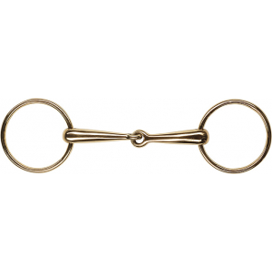 Feeling Cyprium loose Ring Snaffle with thin solid mouthpiece