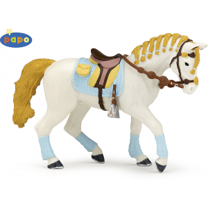 Papo Trendy blue riding women’s horse
