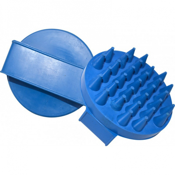 Round currycomb, large prongs