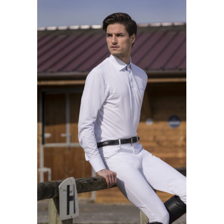 Polo EQUITHEME Mesh - Manches Longues - Homme Polo EQUITHEME Mesh - Manches Longues - Homme