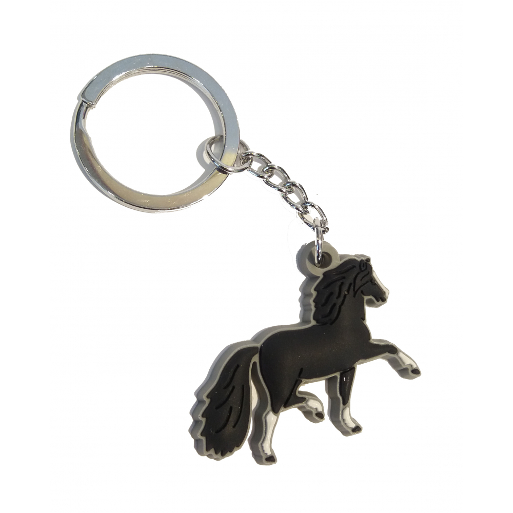 Porte-clés souple poney