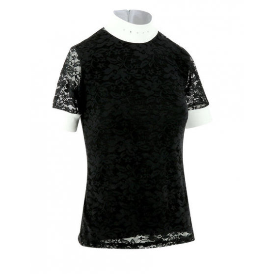 EQUITHÈME Dentelle Top, no lining, short sleeves