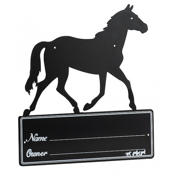 Plaque de box Hippo-Tonic Silhouette de cheval