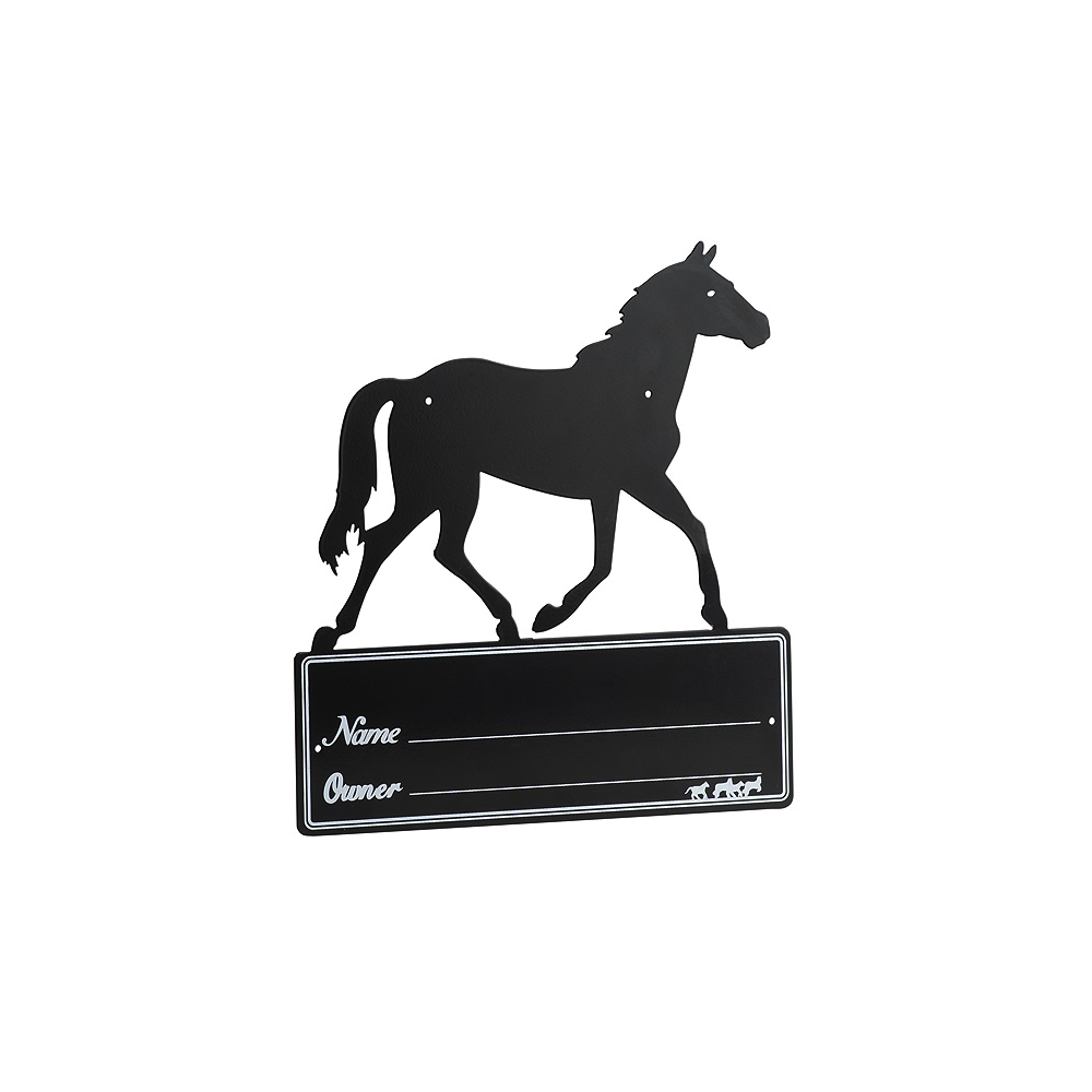 Plaque de box Hippo-Tonic Silhouette de cheval