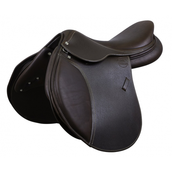 Eric Thomas grained leather saddle
