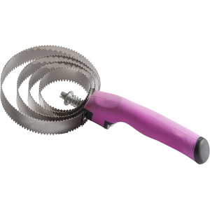 Hippo-Tonic Round metallic currycomb with soft handle