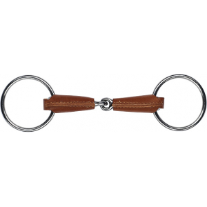 Feeling Leather covered ring snaffle