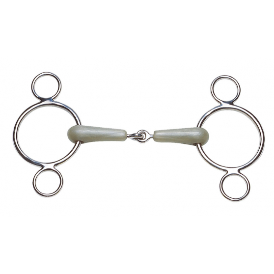 3 Ring Jointed Continental Dutch Gag Stainless Steel Horse & Pony Bit All Sizes 
