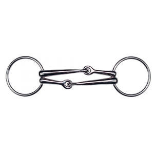 Feeling double mouthpiece Ring Snaffle