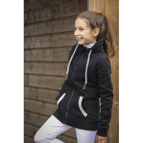Sweat zippé Pénélope Comète - Enfant Sweat zippé Pénélope Comète - Enfant