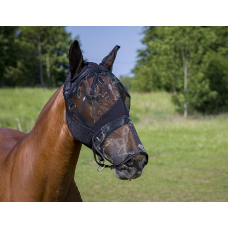 Masque anti-mouches EQUITHÈME 2 en 1 Masque anti-mouches EQUITHÈME 2 en 1