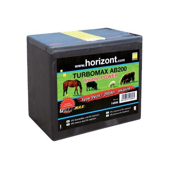 Horizont Turbomax AB200 Batterie 9V - 200AH