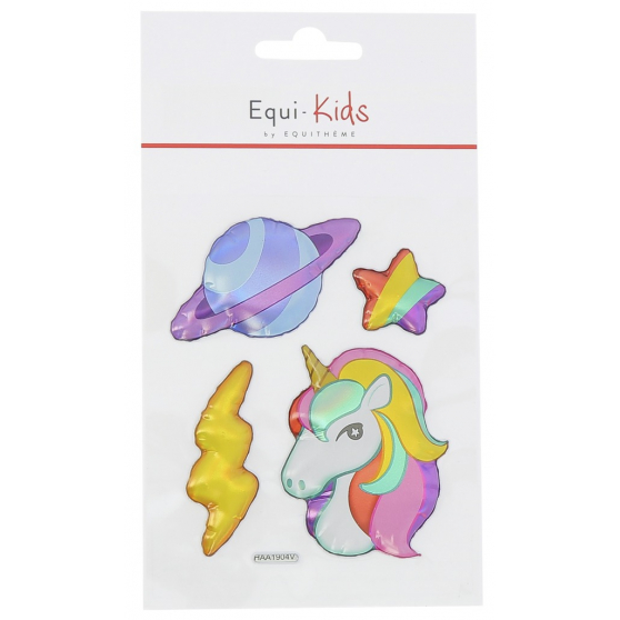 Stickers Equi-Kids Relief Licorne + Planète