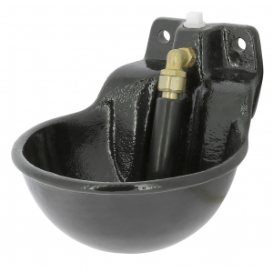 Hippo-Tonic water-bowl with tube in cast iron