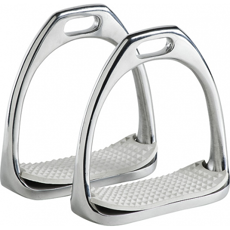 Aluminium alu Jin étrier étriers noir mat//argent strass pierres de re Nouveau