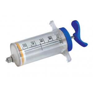 Measuring syringe with piston
