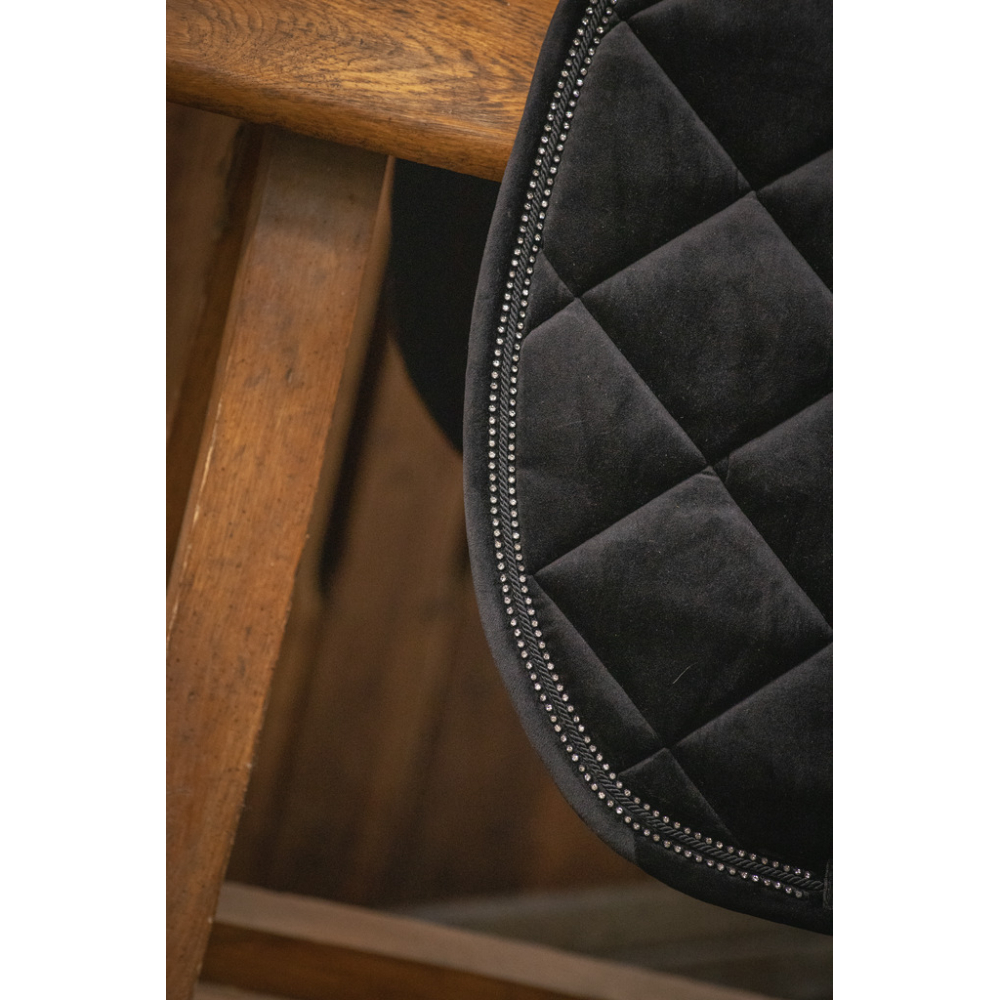 Tapis De Selle Close Contact Pour Saut - Intérieur 100% Coton - Confort Et Stabilité - Couleur Bordeaux