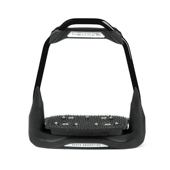 Freejump Air'S Full Black Straight Stirrup