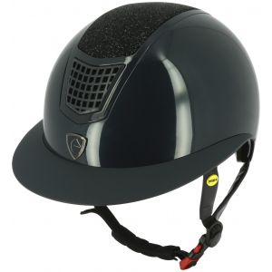 EQUITHÈME Airy MIPS glossy lamé helmet